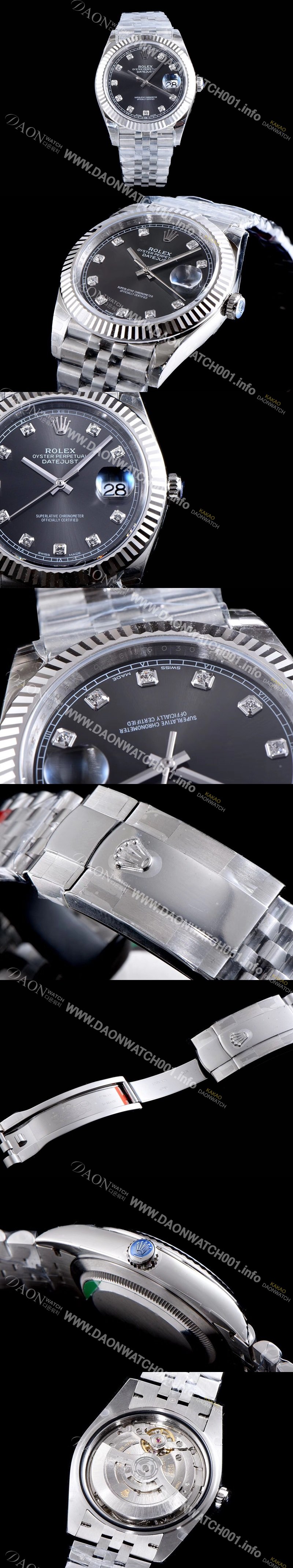 미러급 로렉스 남성용 데이저스트 II m126334-0012 블랙 다이얼 오토매틱 무브먼트 ROL0342 Ⅳ