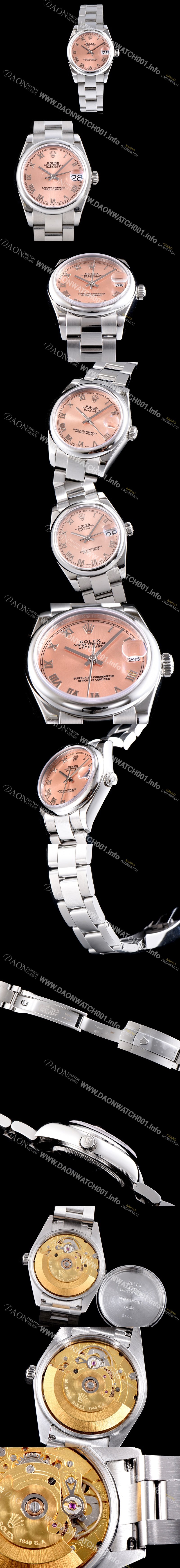 미러급 로렉스 여성용 데이져스트 m279160-0014 31mm 신형 모델 핑크 다이얼 브레이슬릿 오토매틱 무브먼 ROL0310 Ⅳ