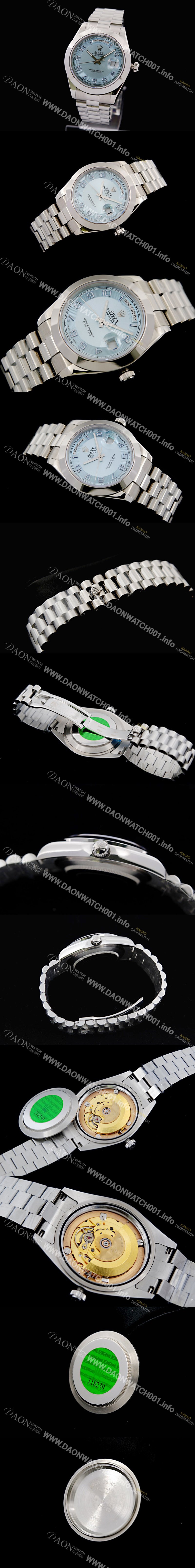 미러급 로렉스 남성용 데이데이터 2 2836 무브먼트 블루 다이얼 41mm ROL4233 Ⅳ