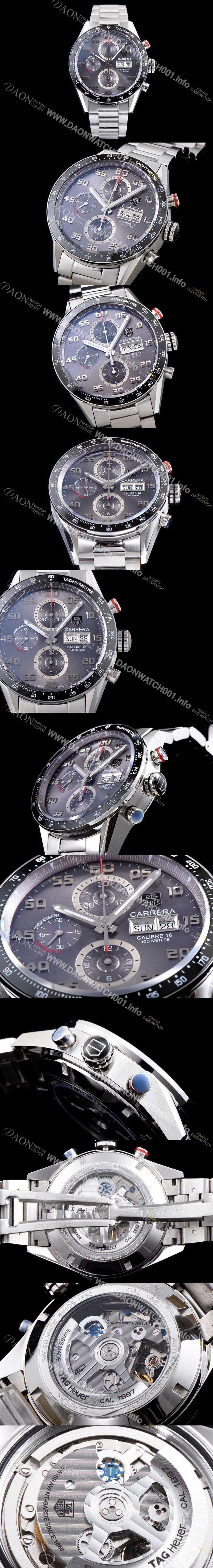 미러급 태그호이어 남성용 TOP Grade Quality 까레라 크로노그래프 오토매틱 타키메터 그레이다이얼 TAG0140 Ⅳ