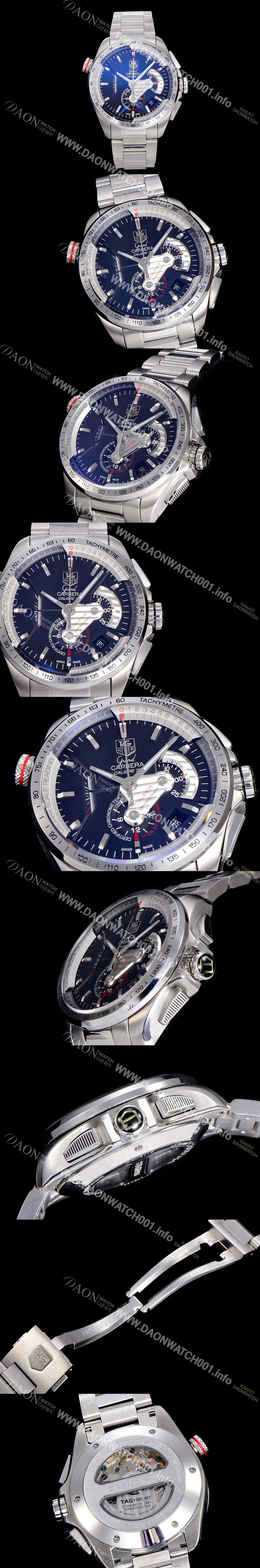 미러급 태그호이어 남성용 그랜드 까레라 칼리버 RS2 칼리버 크로노그래프 TAG4200 Ⅳ