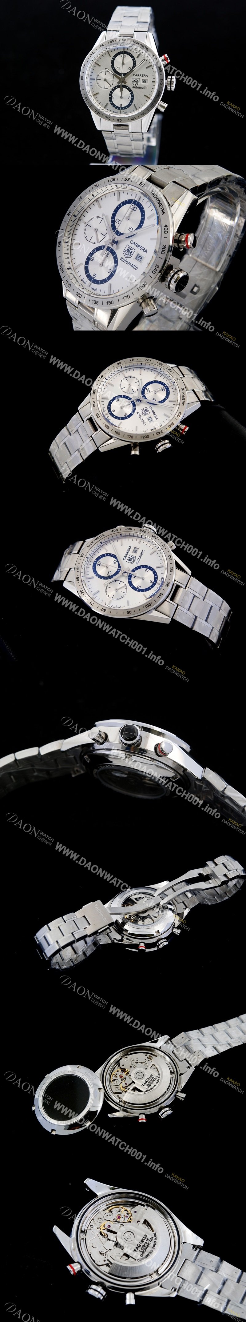 미러급 태그호이어 남성용 뉴 까레라 크로노그래프 타키메터 TAG4210 Ⅳ