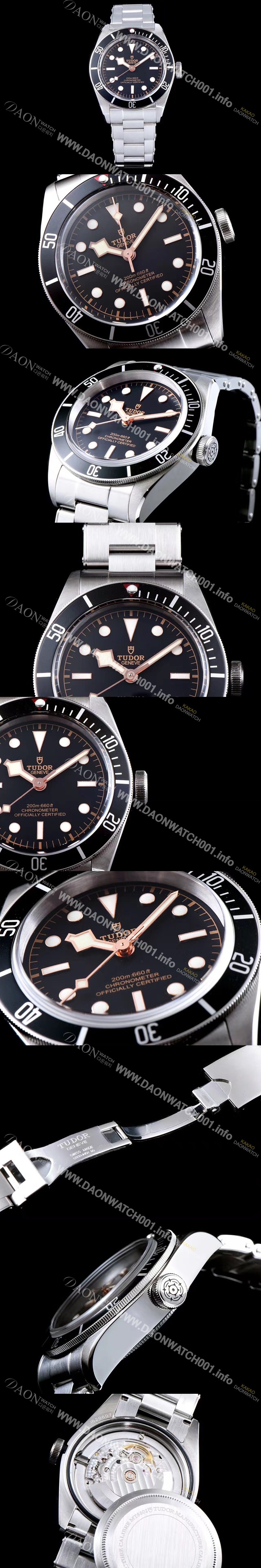 미러급 튜더 남성용 헤리티지 블랙 베이 m79230n-0002 인기라인 블랙 다이얼 브레이슬릿 ETA 2824-A2오토매틱 무브먼트 ROL0300 Ⅳ