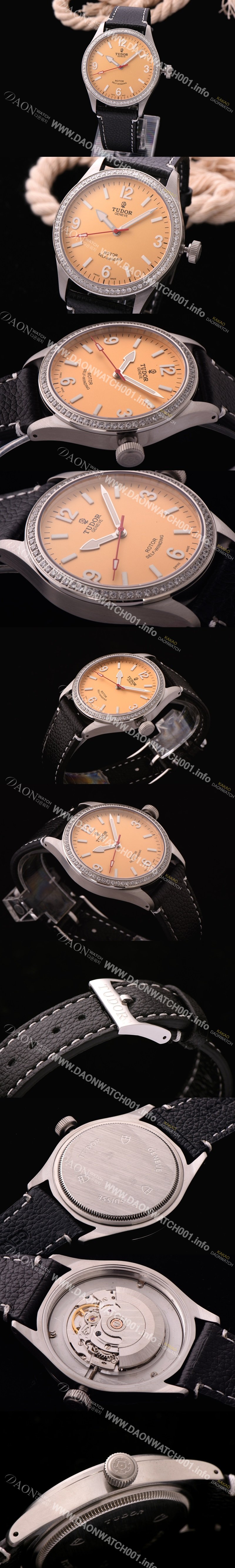 미러급 튜더 남성용 헤리티지 옐로 다이얼 오토매틱 무브먼트 TUD4224 Ⅳ