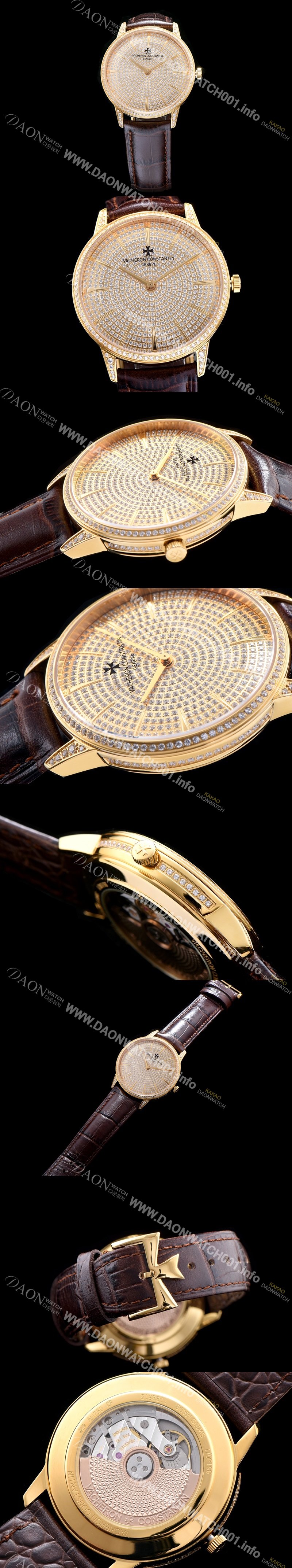 미러급 바쉐론콘스탄틴 남성용 패트리모니 옐로골드 다이얼 오토매틱 무브먼트 VAC0450 Ⅳ