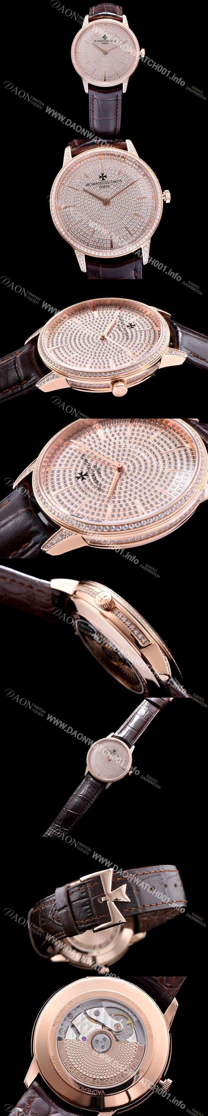 미러급 바쉐론콘스탄틴 남성용 패트리모니 로즈골드 다이얼 오토매틱 무브먼트 VAC0453 Ⅳ