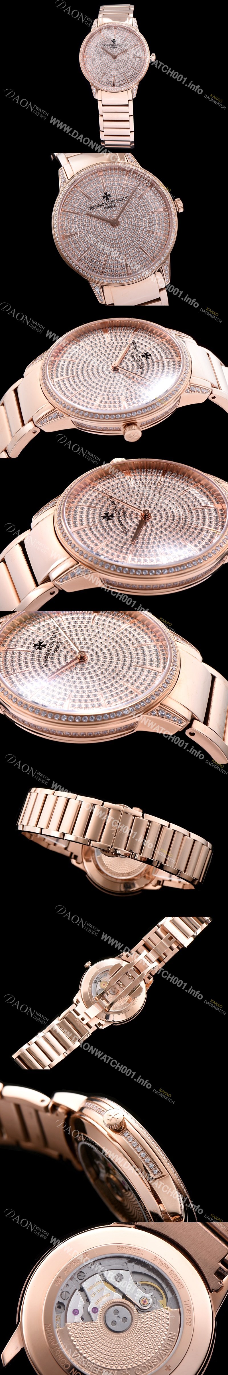 미러급 바쉐론콘스탄틴 남성용 패트리모니 로즈골드 다이얼 오토매틱 무브먼트 VAC0451 Ⅳ