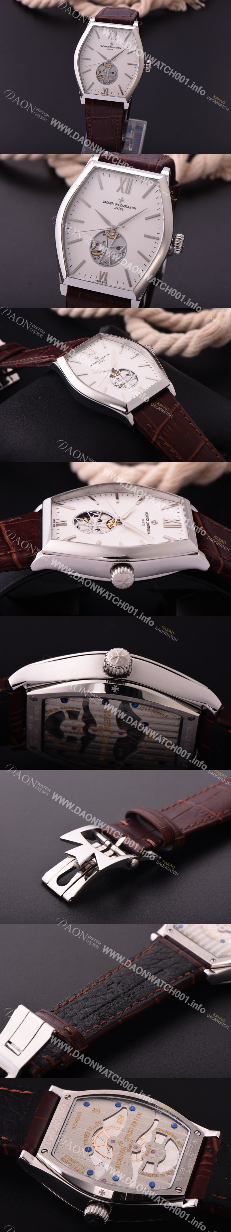 미러급 바쉐론콘스탄틴 남성용 메트 시리즈 화이트 다이얼 투어빌론 무브먼트 VAC0400 Ⅳ