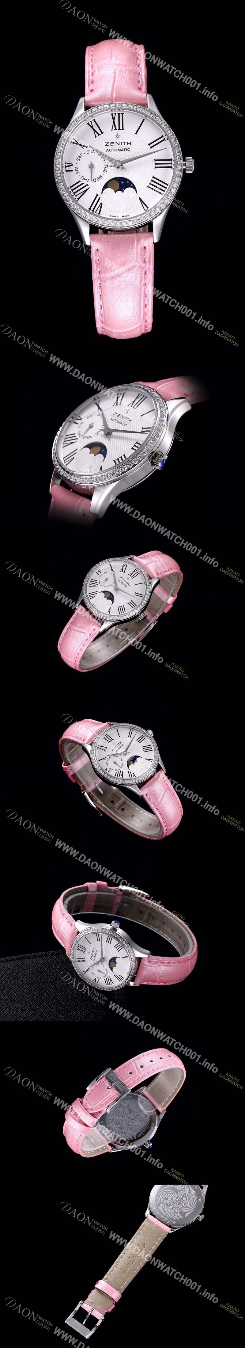 미러급 제니스 남성용 03.2310.69202.C706스위스 쿼츠 쥬얼리 베젤 화이트 다이얼 ZEN045 Ⅳ