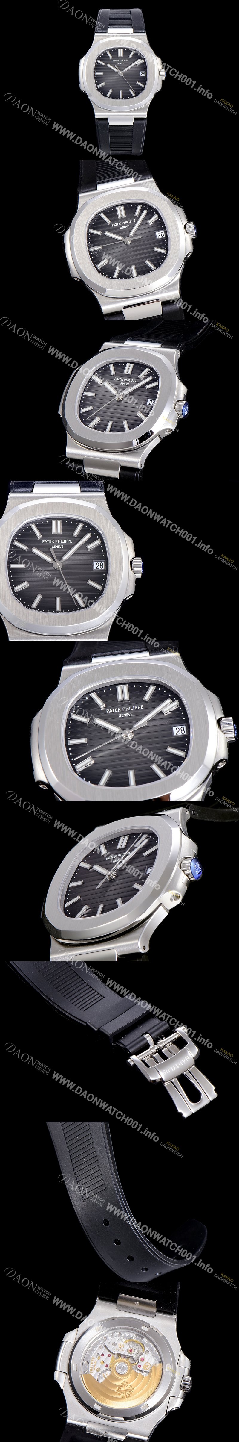 미러급 파텍필립남성용 노틸러스 5711G Cal.324 S C타입무브 오토매틱 40미리 러버밴드 블랙다이얼 PAT97964 Ⅳ