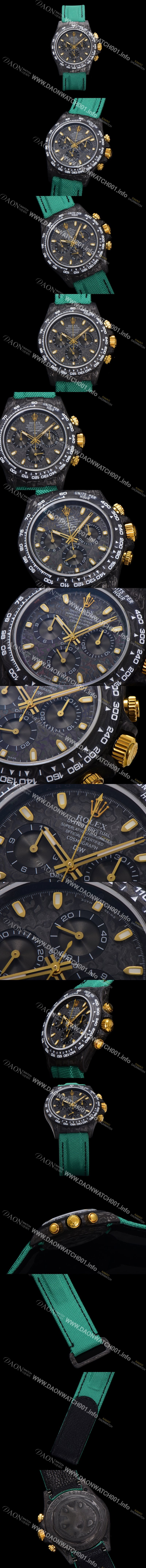 미러급 로렉스남성용 데이토나 DIW 포지드카본 커스텀 40미리 크로노그래프 오토매틱 Cal.4130 무브먼트 블랙다이얼 ROL20914 Ⅳ