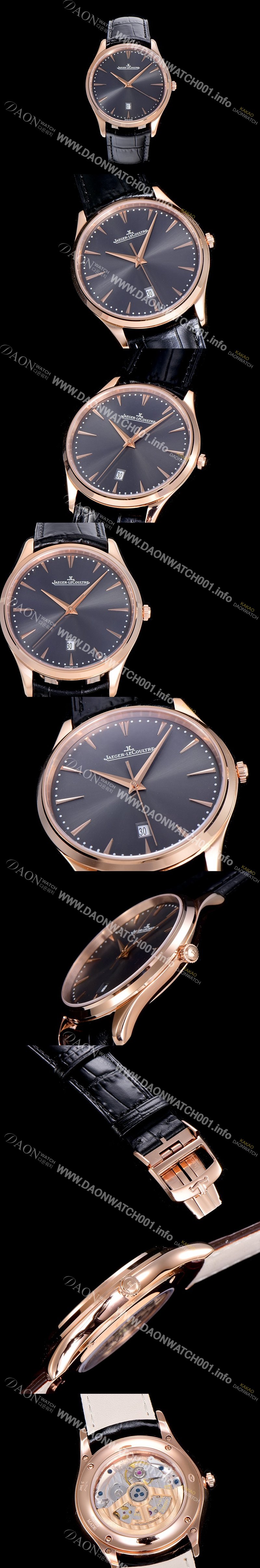 미러급 예거르꿀뜨르남성용 마스터 울트라 씬 데이터 40미리 오토매틱 그레이다이얼 JAG76596 Ⅳ