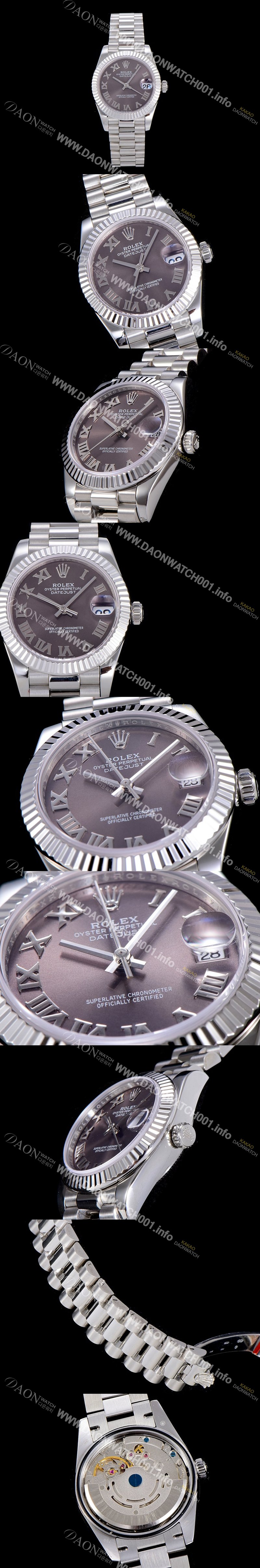 미러급 로렉스여성용 레이디 데이져스트 31mm 오토매틱 그레이다이얼 ROL92375 Ⅳ