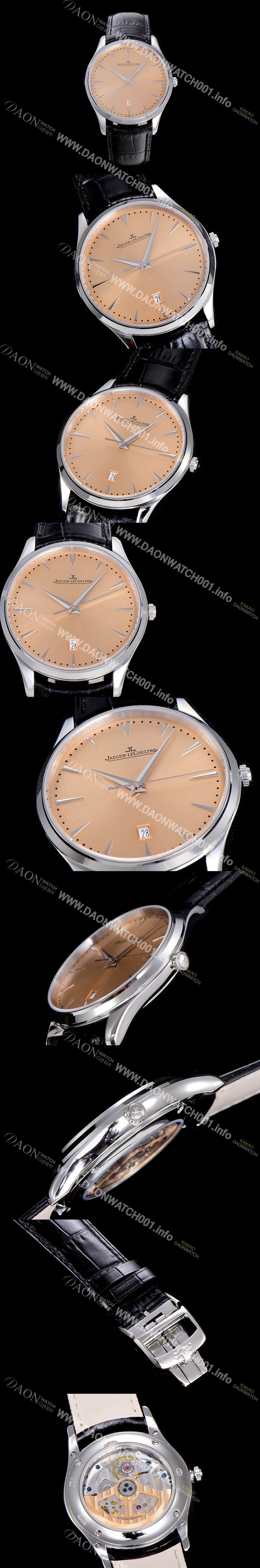 미러급 예거르꿀뜨르남성용 마스터 울트라 씬 데이터 40미리 오토매틱 골드다이얼 JAG54392 Ⅳ