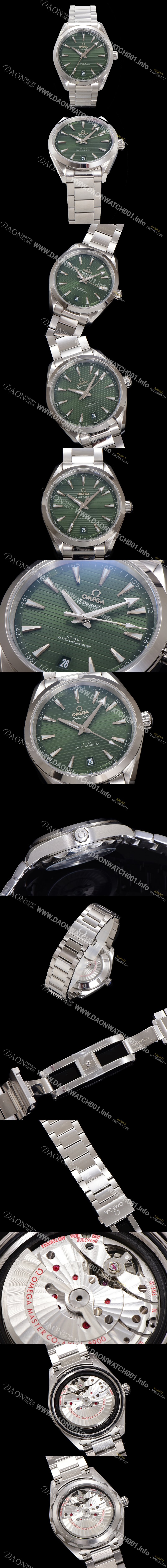 미러급 오메가 남성용 씨마스터 220.10.41.21.10.001 아쿠아테라 코-액시얼 41mm 오토매틱 Cal.8900 타입 그린 다이얼 omg20234 Ⅳ