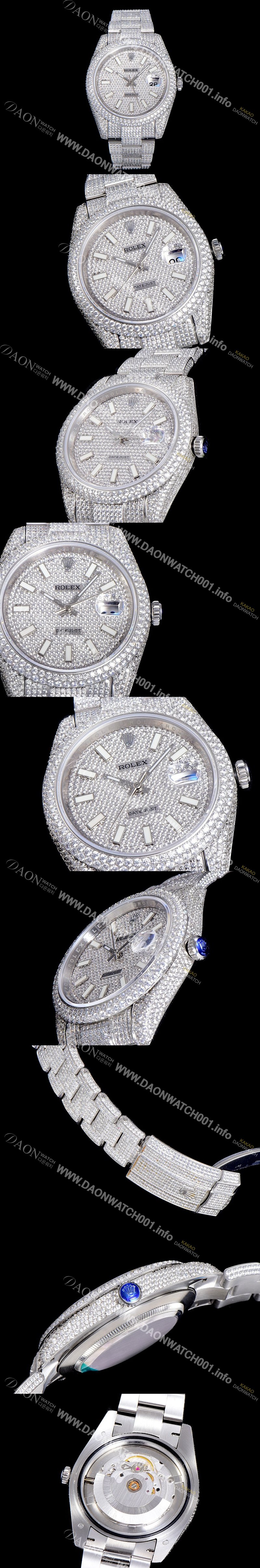 미러급 로렉스남성용 1:1수제공정 제작！！ 데이져스트 41mm 다이아몬드 904L 오토매틱 보석다이얼 ROL58342 Ⅳ