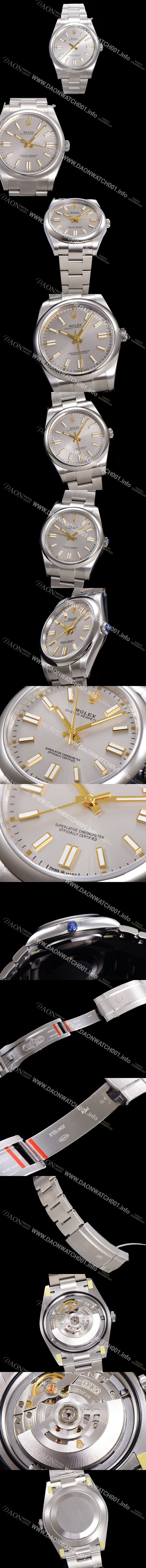 미러급 로렉스 남성용 904스틸 오이스터 퍼페추얼 m124300 오토매틱 칼리버 3230타입 41미리 메탈시계 실버다이얼 ROL79843 Ⅳ