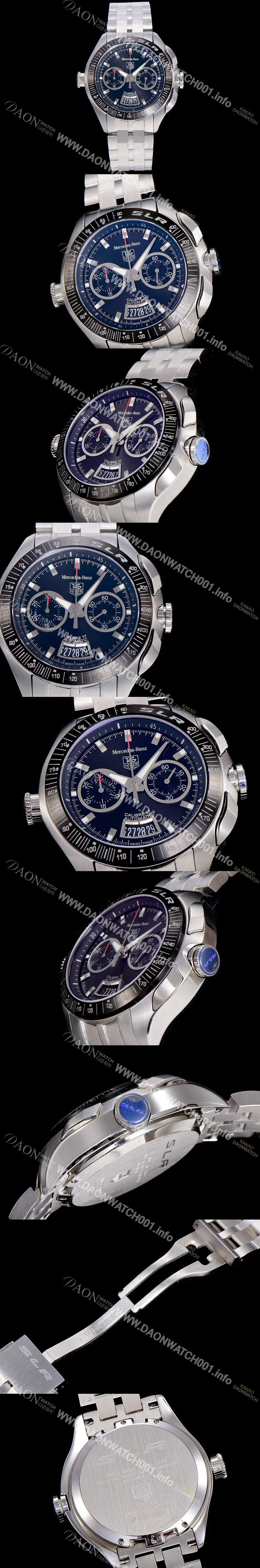 미러급 태그호이어 남성용 PVD 타키메터 베젤 오토매틱 45미리 블랙다이얼 TAG73868 Ⅳ