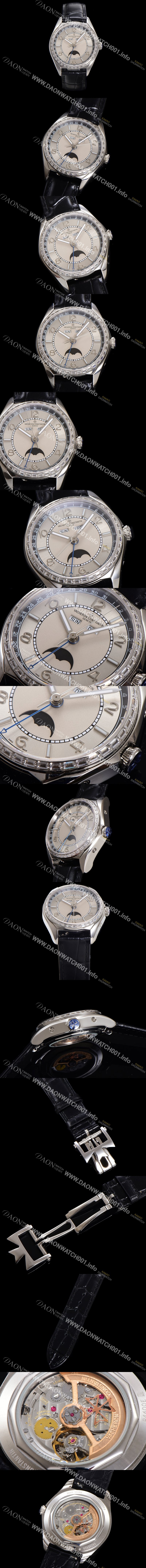 미러급 바쉐론 콘스탄틴 남성용 피프티식스 컴플리트 캘린더 Ref.4600E 오토매틱 2460 QCL/1 타입 40mm 그레이 다이얼 vac1152 Ⅳ