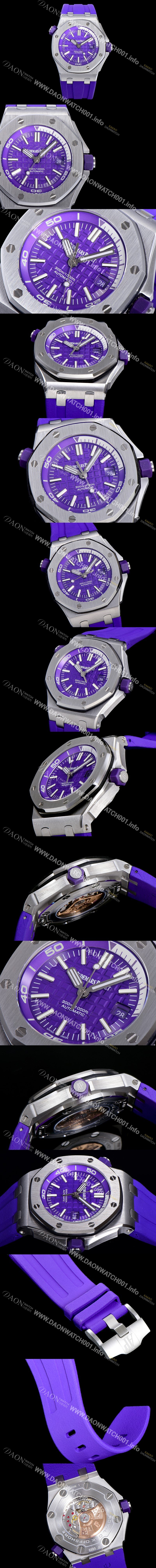 미러급 오데마피게 남성용 옐로 세라믹 다이버!!로얄오크 오프쇼어15710ST.OO.A038CA.01 옐로 와플 다이얼 오토매틱 무브먼트 AUD12281 Ⅳ