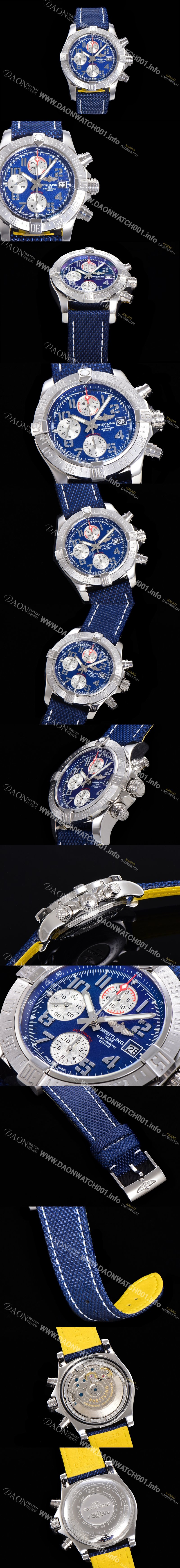 미러급 브라이틀링남성용 어벤져 II 크로노그래프 45미리 볼카노 오토매틱 블랙다이얼 BRE65940 Ⅳ