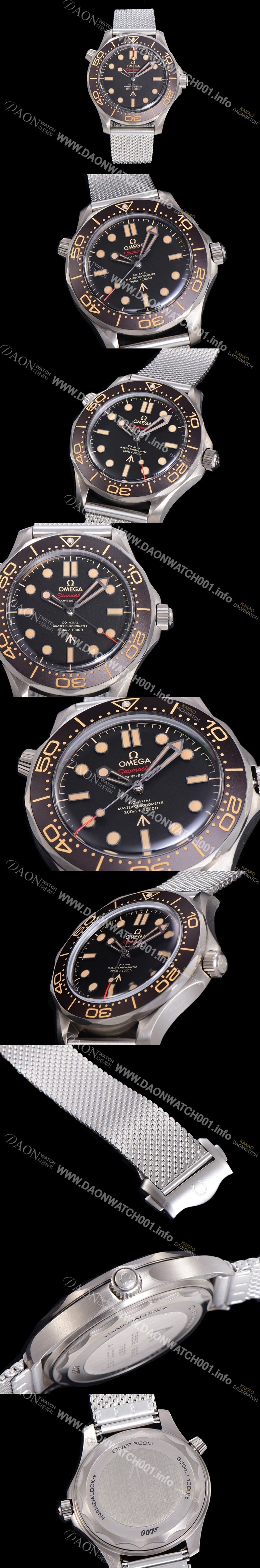 미러급 오메가남성용 씨마스터 다이버 210.90.42.20.01.001 코‑액시얼 마스터 크로노미터 300 007 티타늄 42mm 오토메틱 브라운다이얼 OMG14495 Ⅳ
