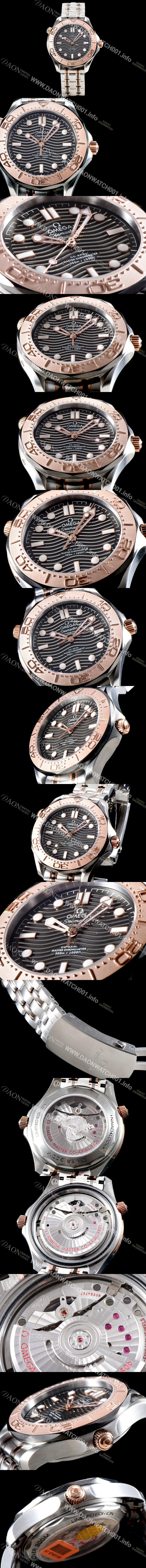 미러급 오메가남성용 씨마스터 다이버 300 마스터 코-액시얼 210.60.42.20.99.001 42mm 오토메틱 그레이다이얼 OMG14886 Ⅳ
