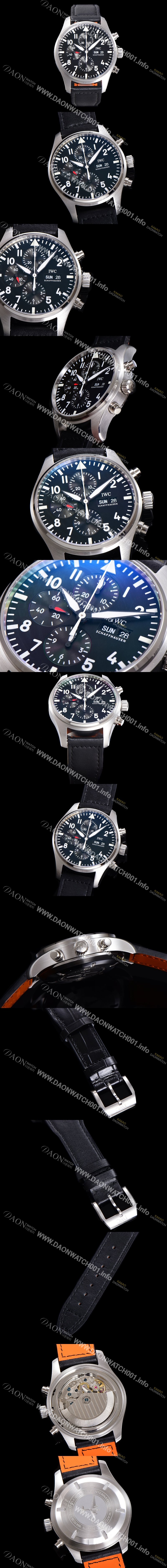미러급 아이더블유씨 남성용 파일럿 생텍쥐베리 어린왕자 한정판 에디션!! IW377714 데이 & 데이트 크로노그래프 블랙 다이얼 오토매틱 무브먼트 IWC0122 Ⅳ