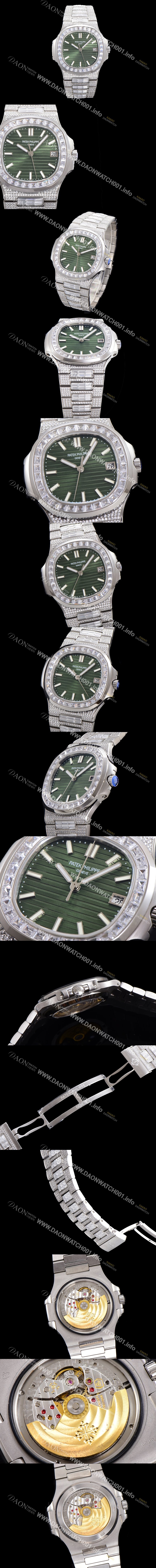 미러급 파텍필립 남성용 1:1수제공정 5711 노틸러스 40mm Cal.324 오토매틱 보석다이얼 pat2204 Ⅳ