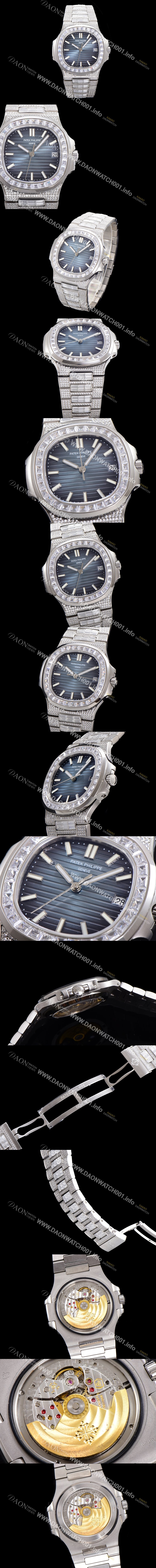 미러급 파텍필립 남성용 1:1수제공정 5711 노틸러스 40mm Cal.324 오토매틱 보석다이얼 pat8266 Ⅳ