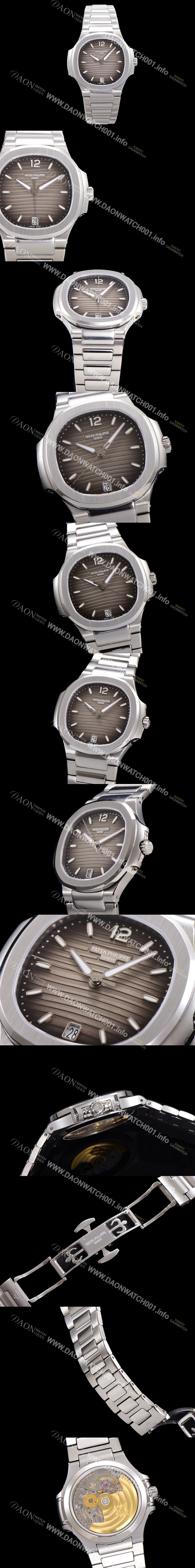 미러급 파텍필립 여성용 노틸러스 7118/1A-011 레이디스 오토매틱 Cal.324 S C타입 35.2mm 메탈줄 그레이다이얼  pat4680 Ⅳ