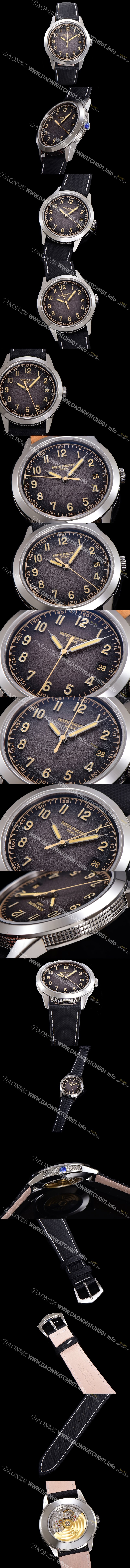 미러급 파택필립 남성용 칼라트라바 Ref.5226G-001 오토매틱 Cal.26-330 S C 타입 40mm 가죽줄 틱스처드 그레이다이얼 pat28702 Ⅳ