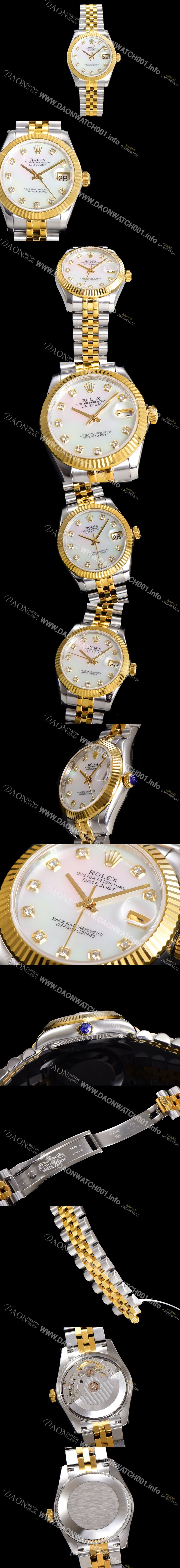 미러급 로렉스 여성용 데이져스트 오이스터 31mm 레이디 오토매틱  18K 옐루골드 투톤콤비 5열 브레이슬릿 메탈줄 자게다이얼 rol60473 Ⅳ