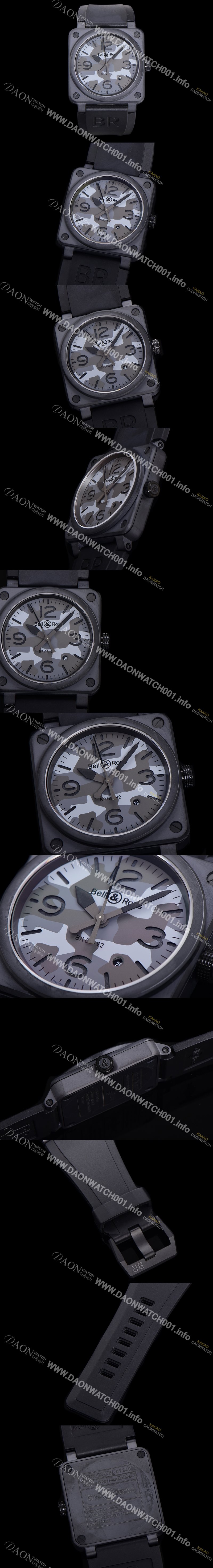 미러급 벨엔로즈 남성용 BR03-92 다이버 세라믹 오토매틱 9015 타입 42mm 우레탄줄 카모 다이얼 bel80303 Ⅳ