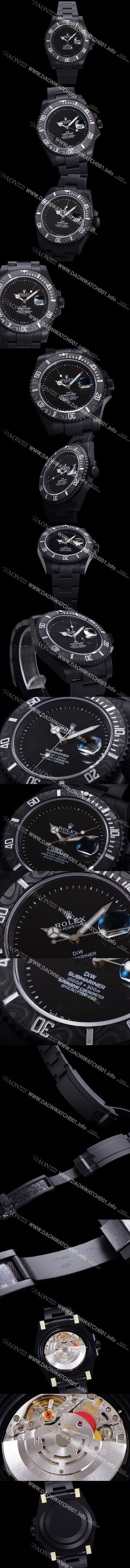 미러급 로렉스 남성용 904L스틸!! 서브마리너 40mm 카본베젤 오토매틱 Cal.3135 블랙 다이얼 rol49212 Ⅳ