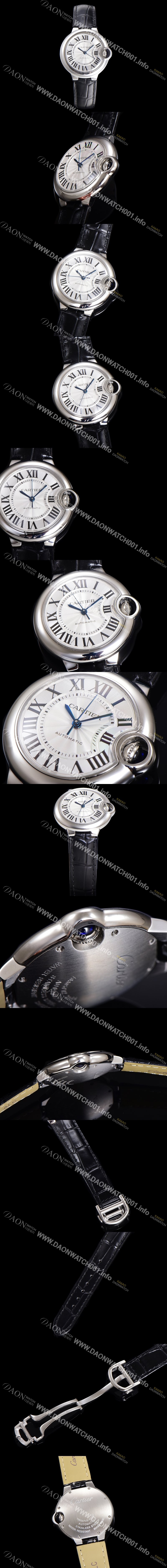 미러급 까르띠에 여성용 신상 발롱블루 W6920085 가죽줄 화이트 다이얼 33mm 오토매틱 무브먼트 CAR0147 Ⅳ