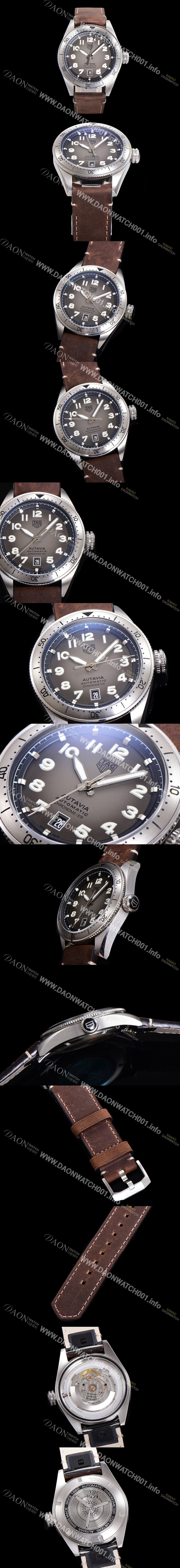 미러급 태그호이어 남성용 오타비아 WBE5114 베스트에디션 오토매틱 42미리 가죽줄 그레이다이얼 TAG73876 Ⅳ