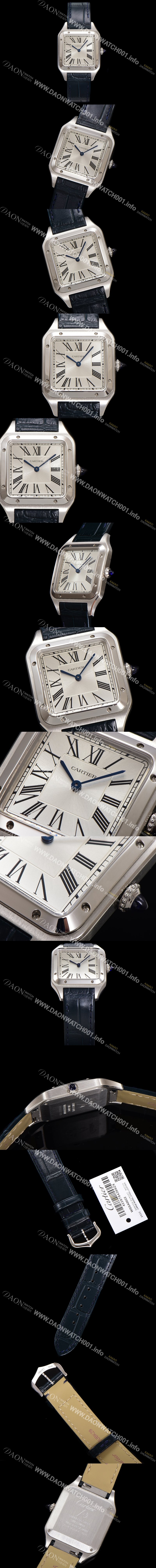 미러급 까르띠에 남여공용 산토스 WSSA0022 쿼츠 43.5mm M 사이즈 화이트 다이얼 car69326 Ⅳ