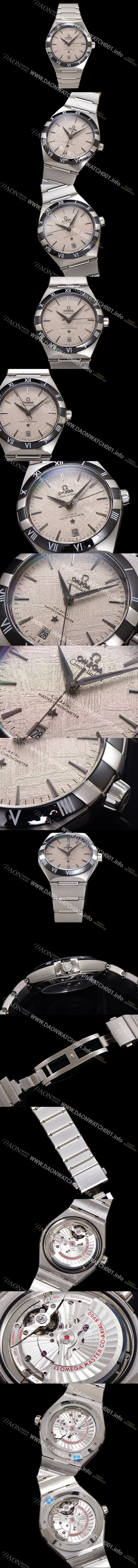 미러급 오메가 남성용 1:1수제공정! 무브UP 컨스틸레이션 코-엑시얼 마스터 오토매틱 Cal.8900타입 41mm  메탈줄 그레이 다이얼 omg20180 Ⅳ