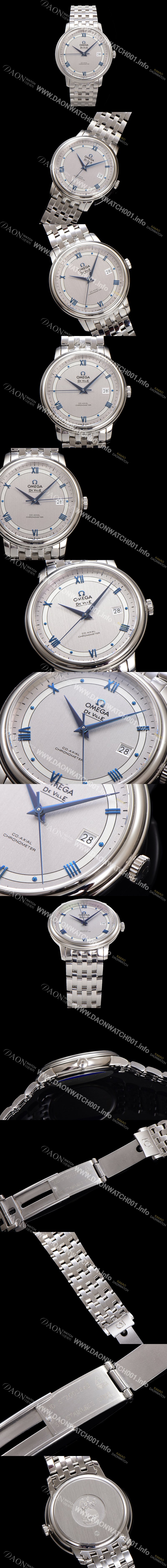 미러급 오메가 남성용 드빌 프레스티지 424.10.40.20.02.001 오토매틱 Cal.8800타입 39.5mm 메탈줄 실버 다이얼 omg20194 Ⅳ