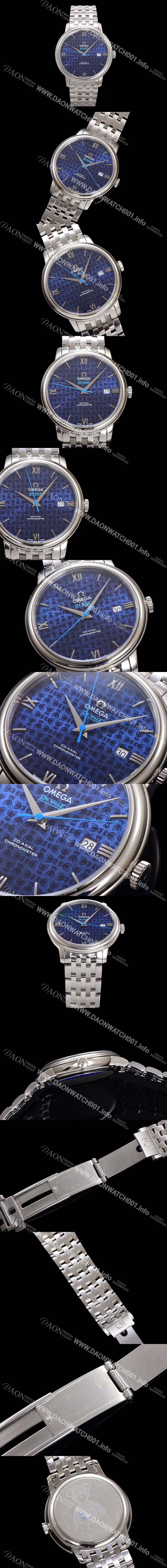 미러급 오메가 남성용 드빌 프레스티지 오르비스 에디션 424.10.40.20.03.003 오토매틱 Cal.8800타입 39.5mm 메탈줄 블루 다이얼 omg20198 Ⅳ