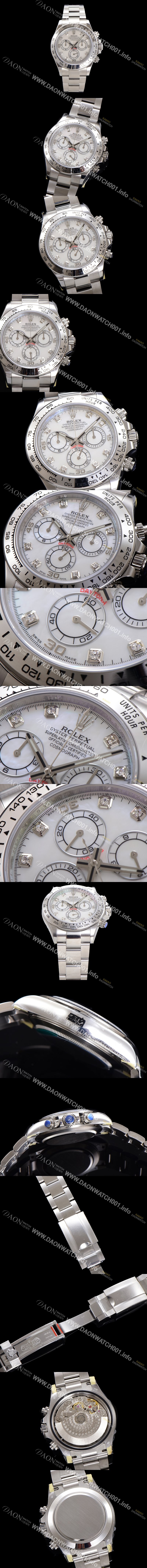 미러급 로렉스 남성용 코스모그래프 데이토나 m116509-0064 40mm 크로노그래프 7750 오토매틱 무브먼트 마더 오브펄 다이얼 rol5347 Ⅳ