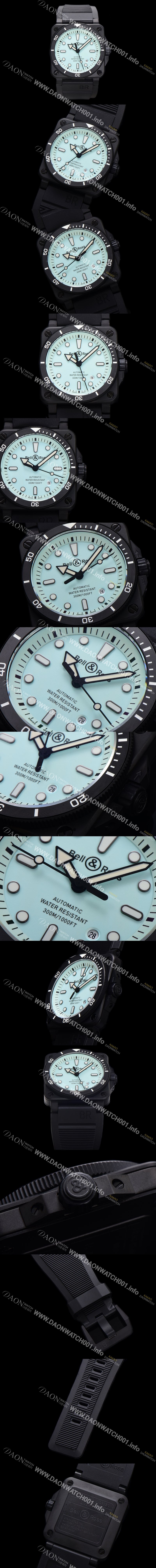 미러급 벨엔로즈 남성용 인스트루먼트03 BR03A-D-LM-CESRB 오토매틱 9015타입 42mm 세라믹 우레탄줄 블루 다이얼 bel4111 Ⅳ