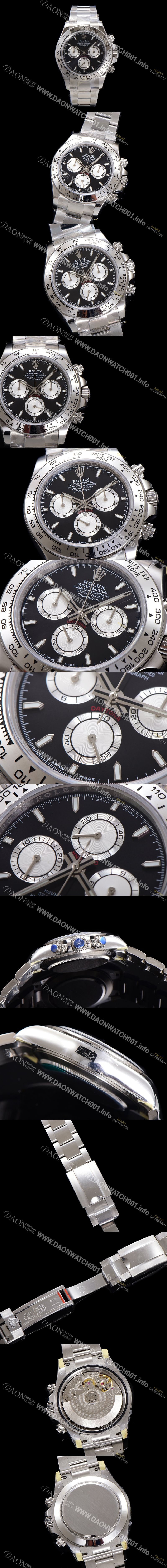 미러급 로렉스 남성용 코스모그래프 데이토나 m126509-0001 40mm 크로노그래프 7750 오토매틱 무브먼트 블랙 다이얼 rol5342 Ⅳ