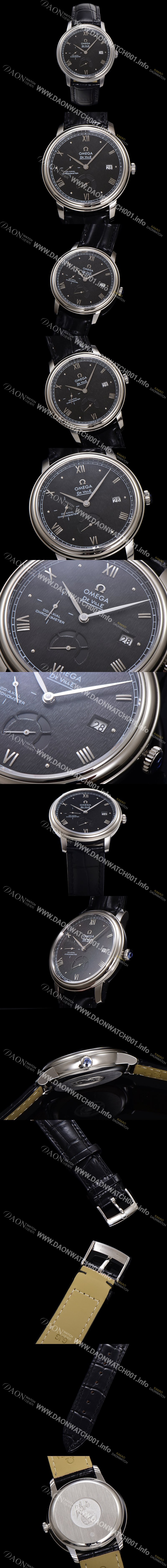 미러급 오메가 남성용 드빌 424.13.40.21.01.002 프레스티지 코-액시얼 39.5mm 오토매틱 Cal.2627 타입 블랙 다이얼 omg0162 Ⅳ