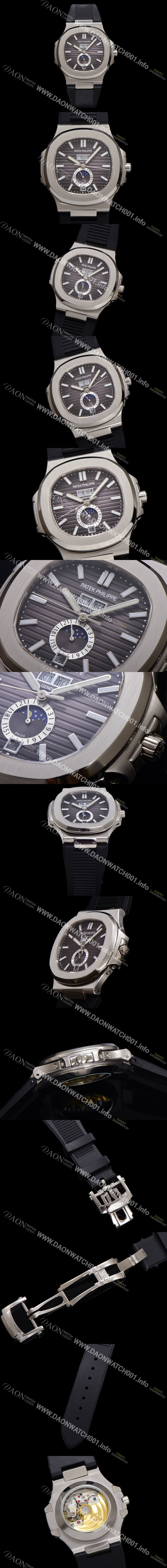 미러급 파텍필립 남성용 노틸러스 5726A-001 오토매틱 Cal.324 타입 40.5mm 우레탄줄 블랙 다이얼 pat2218 Ⅳ
