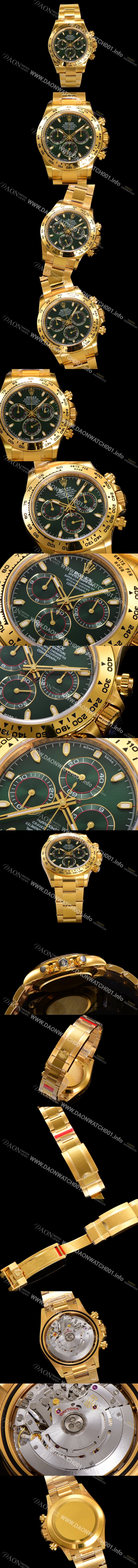 미러급 로렉스 남성용 New 데이토나 헐크 1:1수제공정형 m116508-0013 '존 메이어' 옐로우골드 40mm 오토매틱 Cal.4130 무브먼트 그린 다이얼 rol5386 Ⅳ