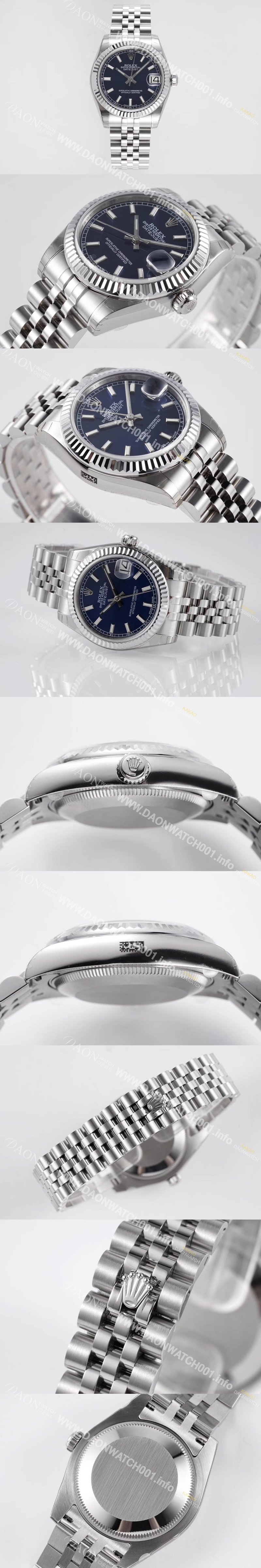 미러급 로렉스 여성용 데이져스트 178274 플루티드 31mm 쥬빌레 오토매틱 2236타입 블루 다이얼 rol5438 Ⅳ