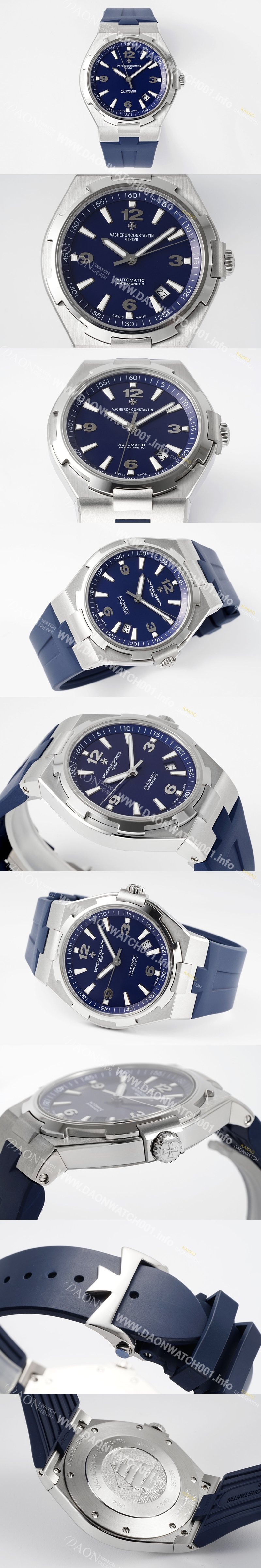 미러급 바쉐런 콘스탄틴 남성용 오버시즈 P47040/000A-9008 오토매틱 Cal.1226 SC 타입 42mm 블루 다이얼 vac1165 Ⅳ