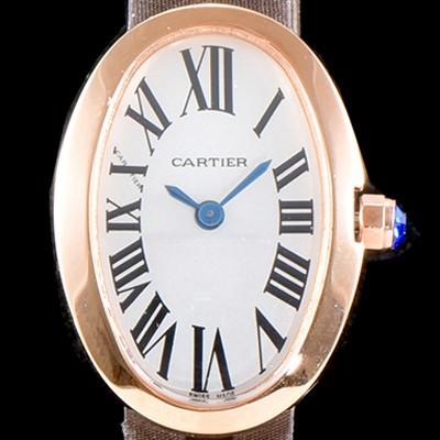 미러급 까르띠에 여성용 베누아 화이트 다이얼 쿼츠 무브먼트 CAR0016 Ⅳ